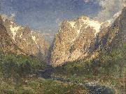 Carl jun. Oesterley Im Tal der Ramaels Spain oil painting artist